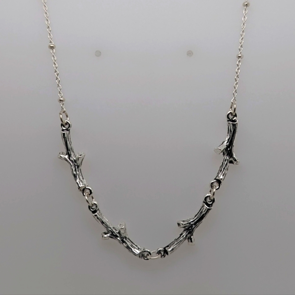 Sterling Silver Twig Necklace/Chain